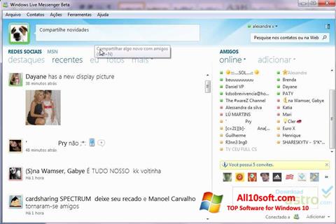 Στιγμιότυπο οθόνης Windows Live Messenger Windows 10