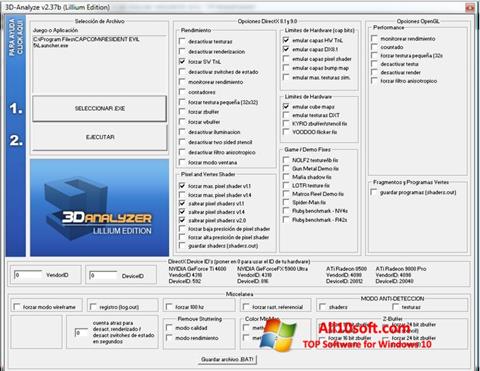 Στιγμιότυπο οθόνης 3D-Analyze Windows 10