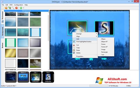 Στιγμιότυπο οθόνης DVDStyler Windows 10