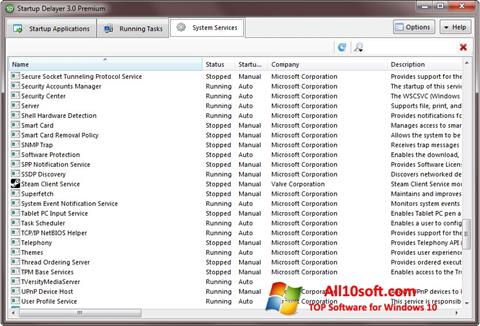 Στιγμιότυπο οθόνης Startup Delayer Windows 10