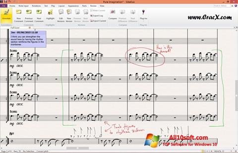 Στιγμιότυπο οθόνης Sibelius Windows 10