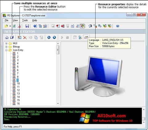 Στιγμιότυπο οθόνης PE Explorer Windows 10