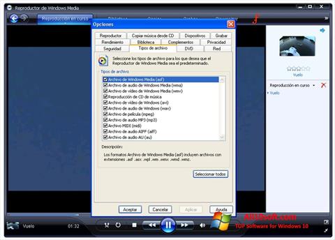 Στιγμιότυπο οθόνης Windows Media Player Windows 10