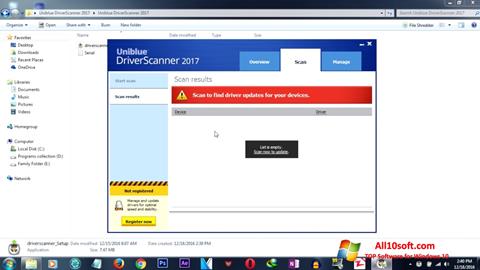 Στιγμιότυπο οθόνης DriverScanner Windows 10