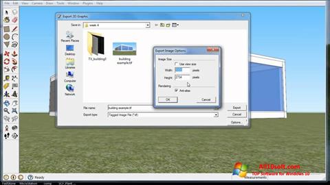 Στιγμιότυπο οθόνης SketchUp Windows 10