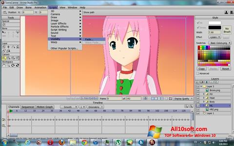 Στιγμιότυπο οθόνης Anime Studio Windows 10