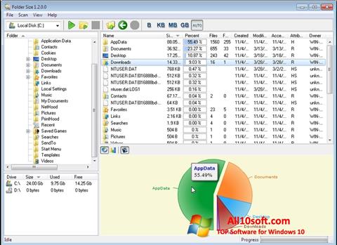 Στιγμιότυπο οθόνης Folder Size Windows 10