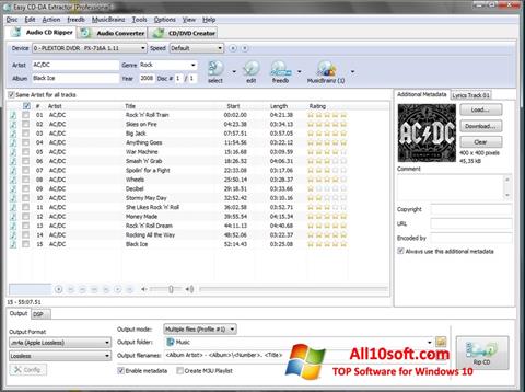Στιγμιότυπο οθόνης Easy CD-DA Extractor Windows 10