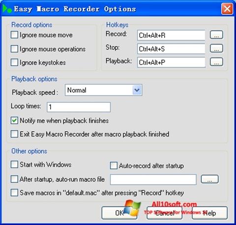 Στιγμιότυπο οθόνης Easy Macro Recorder Windows 10