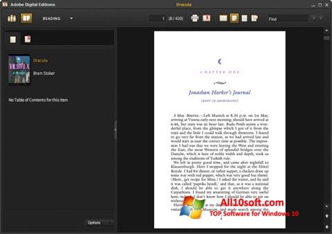 Στιγμιότυπο οθόνης Adobe Digital Editions Windows 10