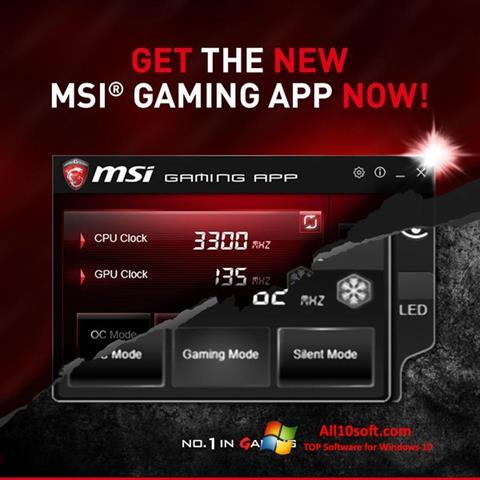 Στιγμιότυπο οθόνης MSI Gaming App Windows 10