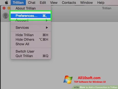 Στιγμιότυπο οθόνης Trillian Windows 10