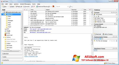 Στιγμιότυπο οθόνης eM Client Windows 10