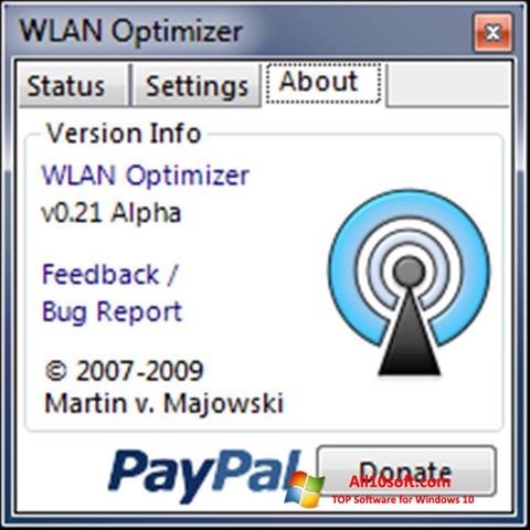 Στιγμιότυπο οθόνης WLAN Optimizer Windows 10