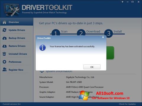 Στιγμιότυπο οθόνης Driver Toolkit Windows 10