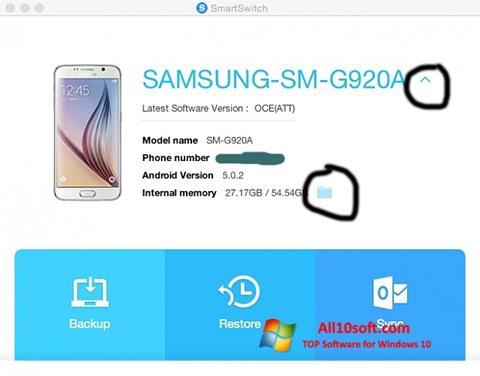 Στιγμιότυπο οθόνης Samsung Smart Switch Windows 10