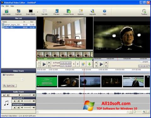 Στιγμιότυπο οθόνης VideoPad Video Editor Windows 10