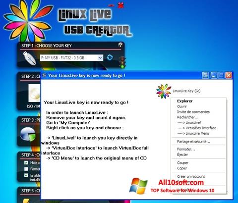 Στιγμιότυπο οθόνης LinuxLive USB Creator Windows 10