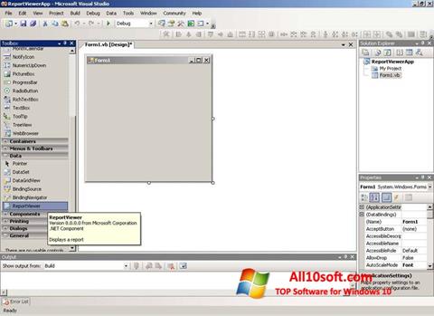 Στιγμιότυπο οθόνης Microsoft Visual Studio Express Windows 10