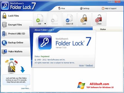 Στιγμιότυπο οθόνης Folder Lock Windows 10
