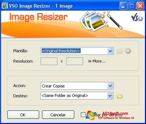 Στιγμιότυπο οθόνης VSO Image Resizer Windows 10