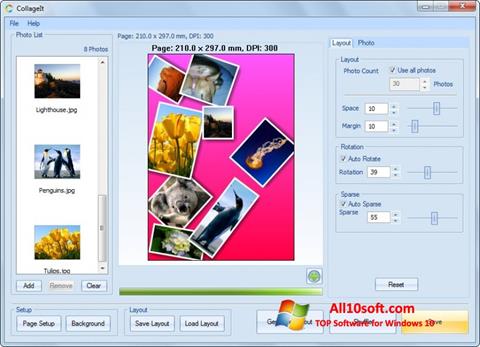 Στιγμιότυπο οθόνης CollageIt Windows 10