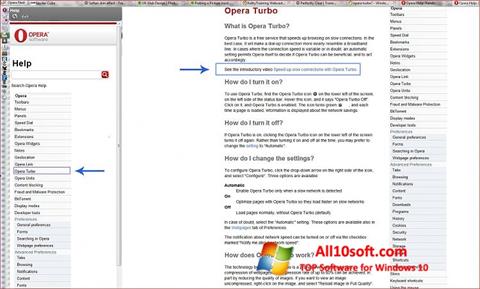 Στιγμιότυπο οθόνης Opera Turbo Windows 10