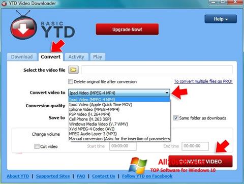 Στιγμιότυπο οθόνης YTD Video Downloader Windows 10