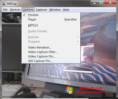 Στιγμιότυπο οθόνης AMCap Windows 10