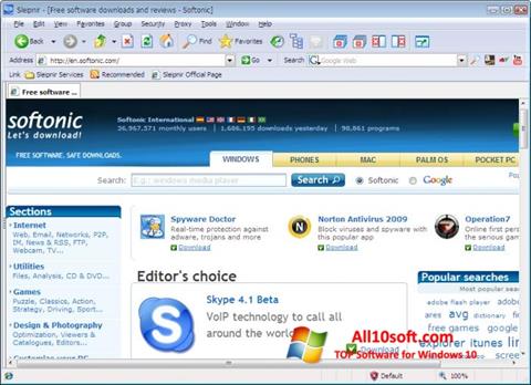 Στιγμιότυπο οθόνης Sleipnir Windows 10
