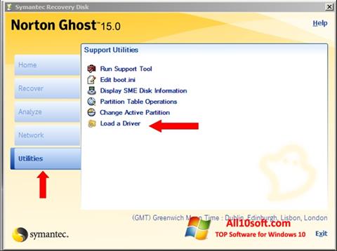 Στιγμιότυπο οθόνης Norton Ghost Windows 10