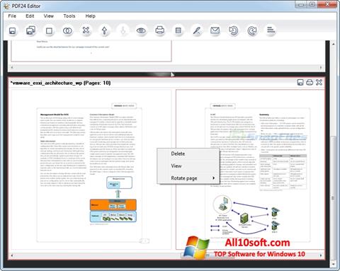 Στιγμιότυπο οθόνης PDF24 Creator Windows 10