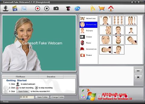 Στιγμιότυπο οθόνης Fake Webcam Windows 10