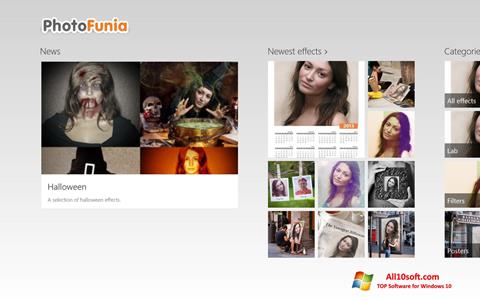 Στιγμιότυπο οθόνης PhotoFunia Windows 10