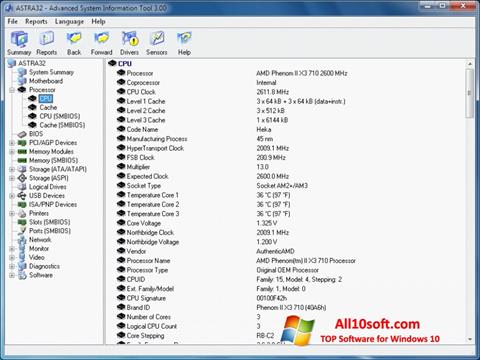 Στιγμιότυπο οθόνης ASTRA32 Windows 10