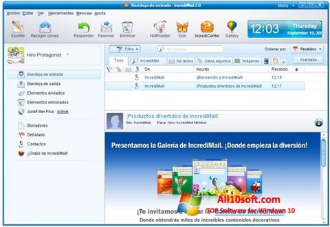 Στιγμιότυπο οθόνης IncrediMail Windows 10