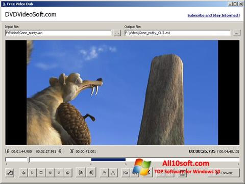Στιγμιότυπο οθόνης Free Video Dub Windows 10