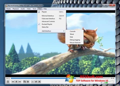 Στιγμιότυπο οθόνης VLC Media Player Windows 10