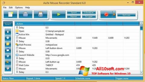 Στιγμιότυπο οθόνης Mouse Recorder Windows 10