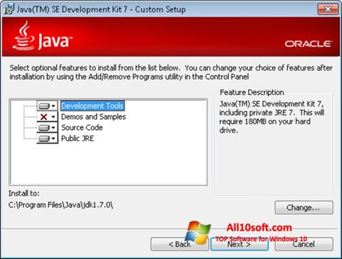 Στιγμιότυπο οθόνης Java Development Kit Windows 10