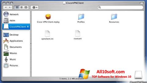 Στιγμιότυπο οθόνης Cisco VPN Client Windows 10