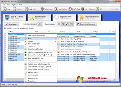 Στιγμιότυπο οθόνης Duplicate Cleaner Windows 10
