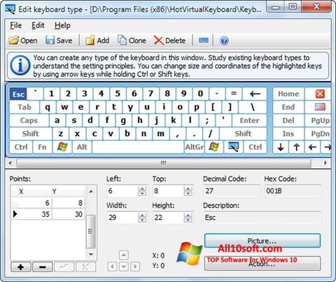 Στιγμιότυπο οθόνης Virtual Keyboard Windows 10