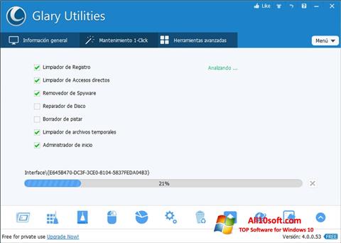 Στιγμιότυπο οθόνης Glary Utilities Windows 10