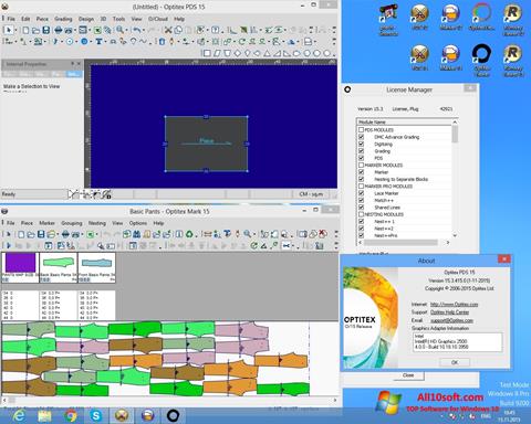 Στιγμιότυπο οθόνης OptiTex Windows 10