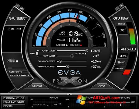 Στιγμιότυπο οθόνης EVGA Precision X Windows 10