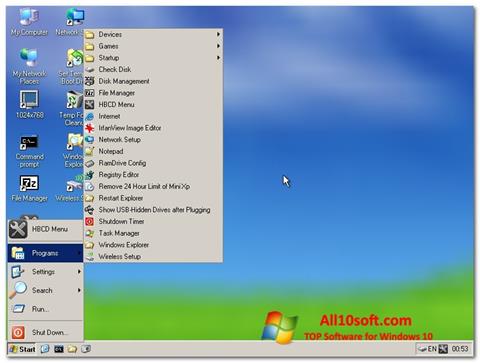 Στιγμιότυπο οθόνης Hirens Boot CD Windows 10