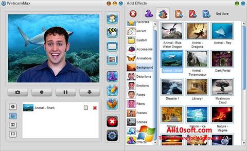 Στιγμιότυπο οθόνης WebcamMax Windows 10