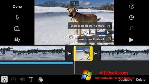 Στιγμιότυπο οθόνης iMovie Windows 10