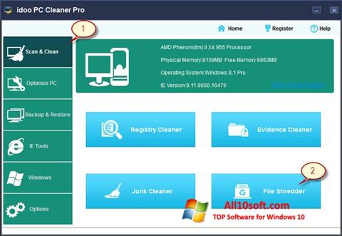 Στιγμιότυπο οθόνης PC Cleaner Windows 10
